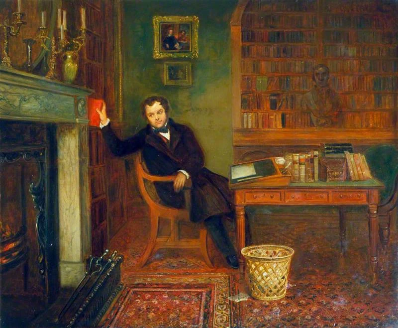 John Forster, nella sua biblioteca